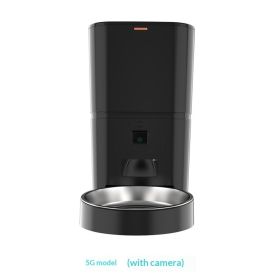 Video Camera With Adjustable Performance Pet Feeder (Option: Black 6L-5G Night Vision Version)